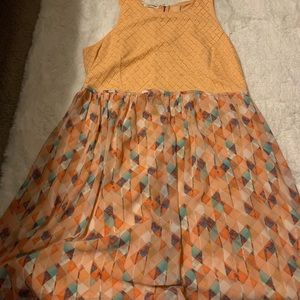 Maurices orange midi dress